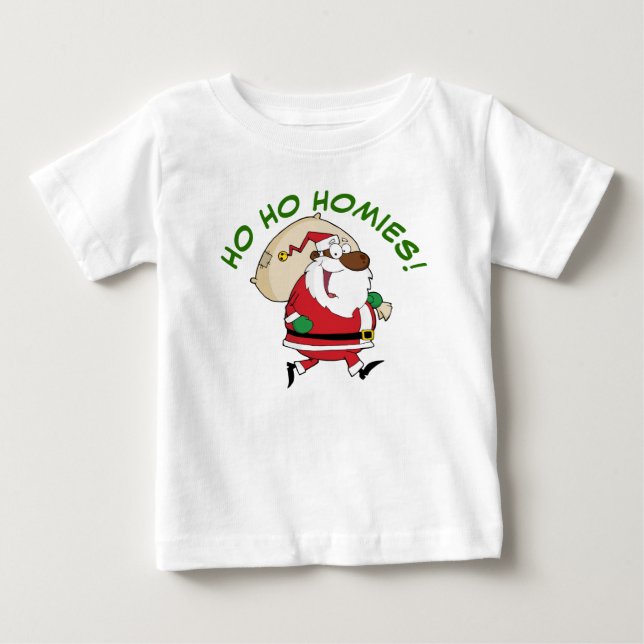 Running Black Santa Shirt (Front)
