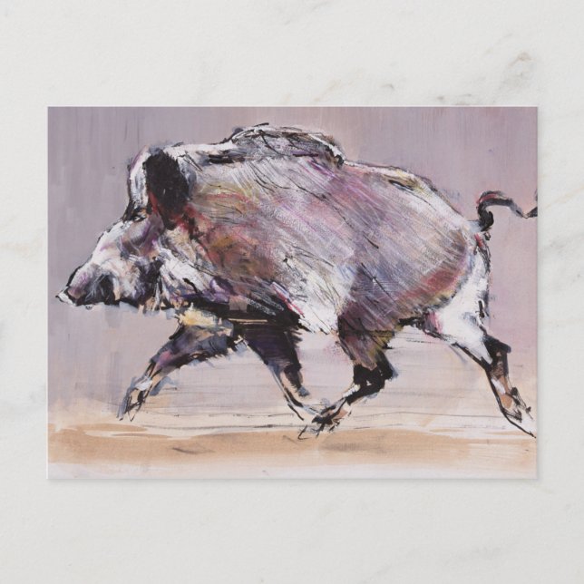 Running boar 1999 postcard (Front)