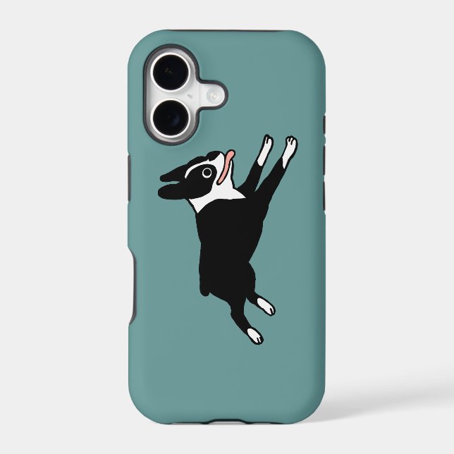 Running Boston Terrier - Customisable Colour (Back)