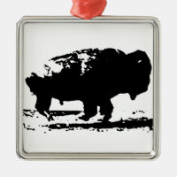 Running Buffalo Bison Pop Art