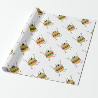 running burger wrapping paper