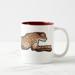 Running Cheetah Art Mug
