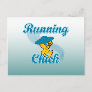 Running Chick #3 Postcard
