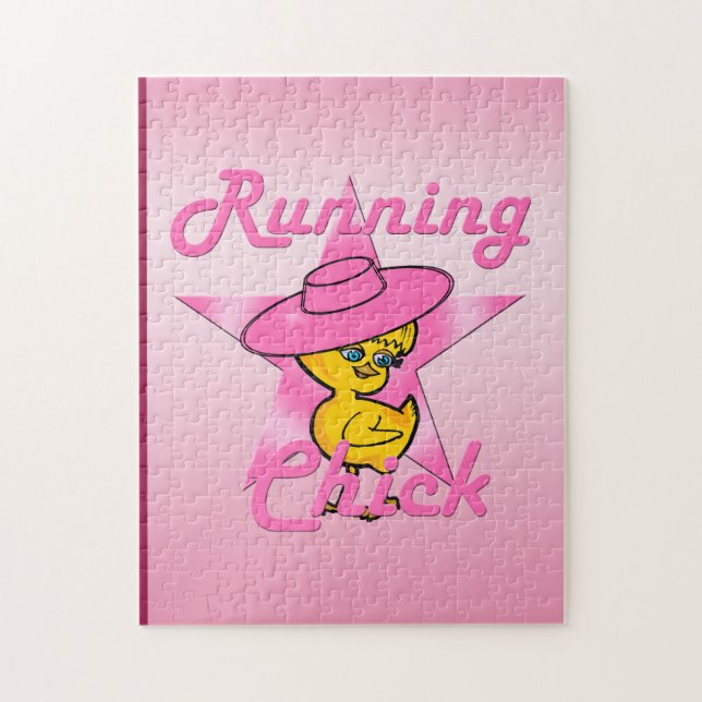 Running Chick #8 Jigsaw Puzzle (Vertical)