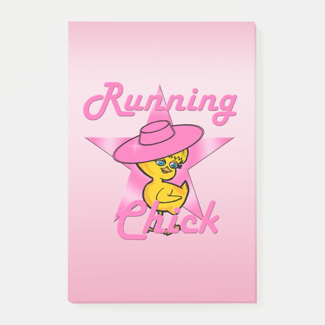 Running Chick #8 Post-it Notes (Front)