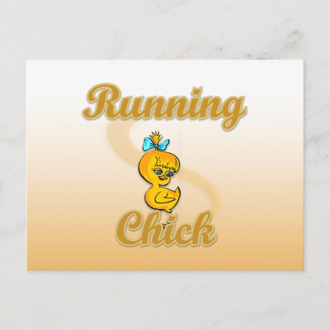Running Chick Postcard (Front)