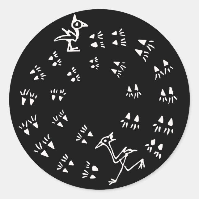 Running Classic Round Sticker (Front)