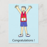 Running Congratulations for Him.