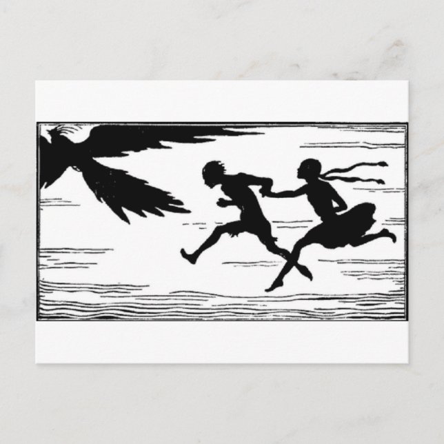 Running couple postcard (Front)