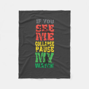 Running Cycling Gift Fleece Blanket