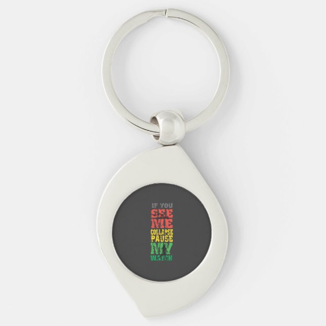 Running Cycling Gift Key Ring (Front)