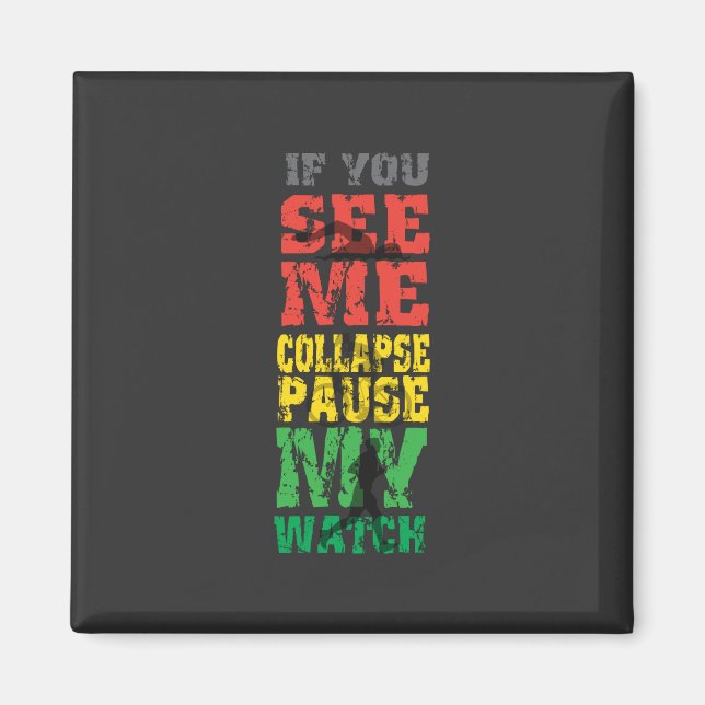 Running Cycling Gift Magnet (Front)