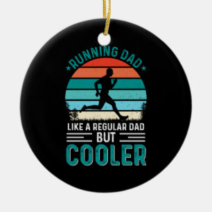 Running Dad Ceramic Tree Decoration