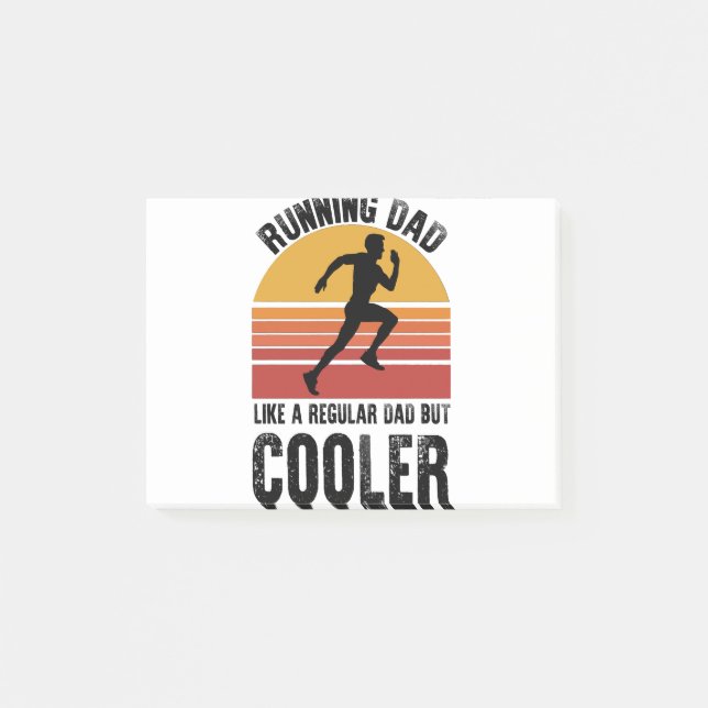 Running Dad Fathers Day Gift Marathon Runner Dad Post-it Notes (Front)