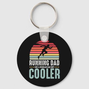 Running Dad Funny Marathon Runner Father's Day Dis Key Ring
