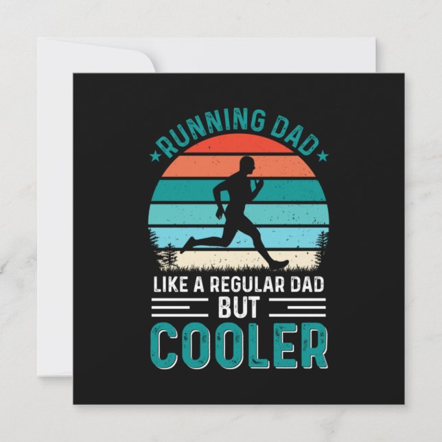 Running Dad Invitation (Front)