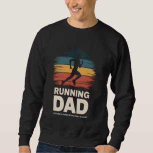 Running Dad Marathon Runner Jogger Father's Day Sweatshirt