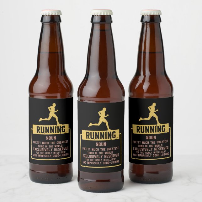 Running Definition Beer Bottle Label (Bottles)