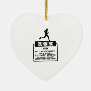 Running Definition Ceramic Tree Decoration