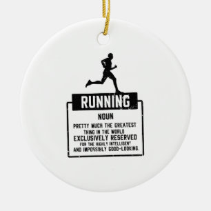Running Definition Ceramic Tree Decoration