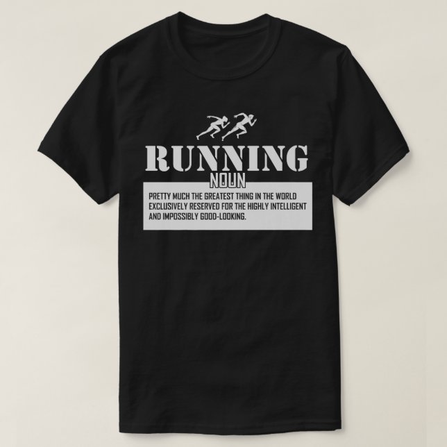 Running definition Cross country runner track runn T-Shirt (Design Front)
