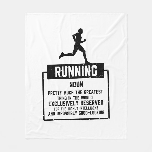 Running Definition Fleece Blanket (Front)