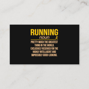 Running Definition Half Marathon Runner Fitness Gr Enclosure Card