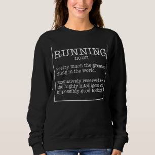 Running Definition I 5k Run I Marathon Runner 1 Sweatshirt