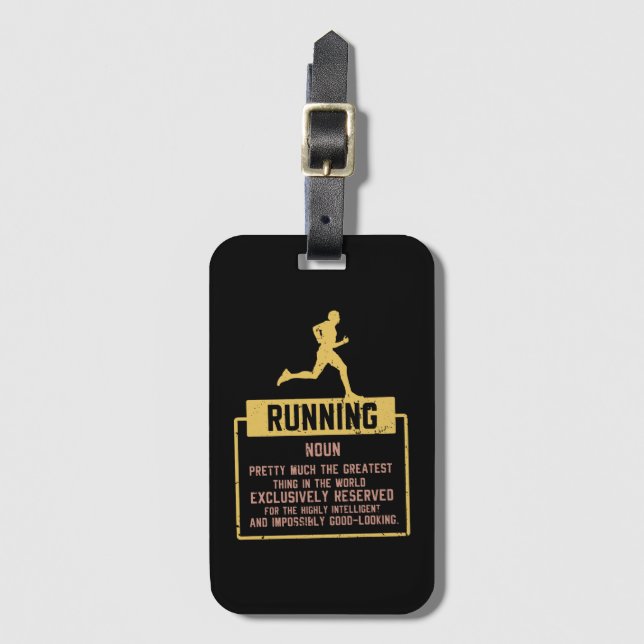 Running Definition Luggage Tag (Front Vertical)