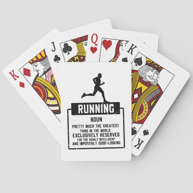 Running Definition Playing Cards (Back)