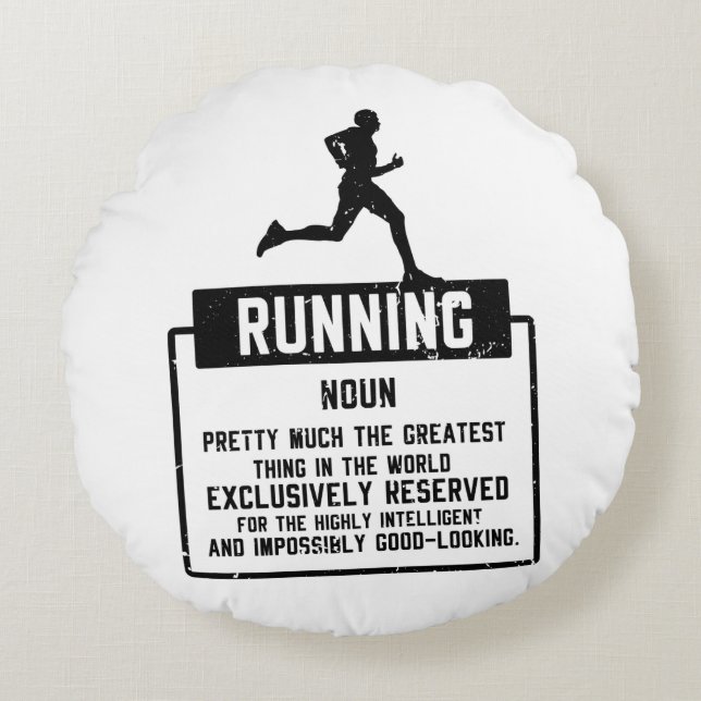 Running Definition Round Cushion (Front)