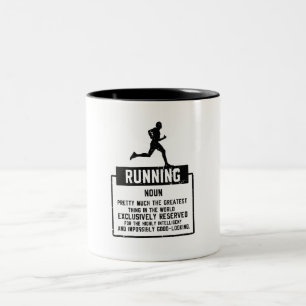 Running Definition Two-Tone Coffee Mug