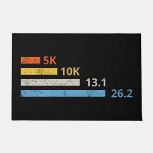 Running Distances I - 5K 10K 13.1 26.2 Marathoner Doormat