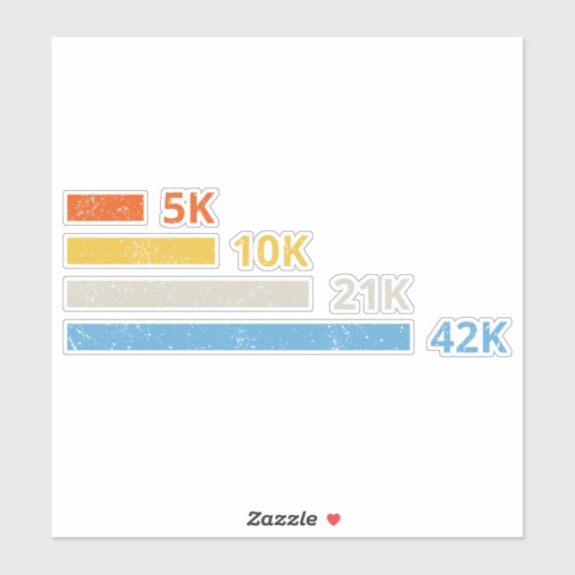Running Distances II - 5K 10K 21K 42K Marathoner (Sheet)