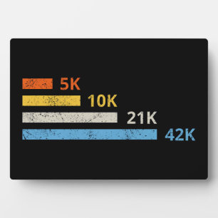 Running Distances II - 5K 10K 21K 42K Marathoner Plaque