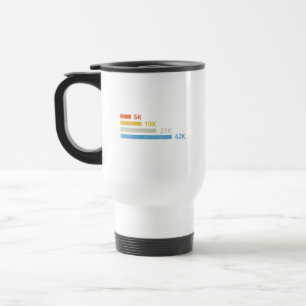 Running Distances II - 5K 10K 21K 42K Marathoner Travel Mug