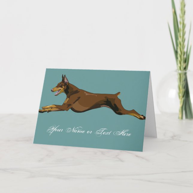 Running Doberman, Red Card (Front)