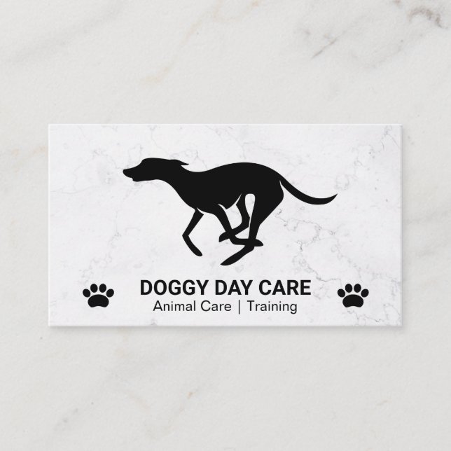 Running Dog | Animal Services Business Card (Front)