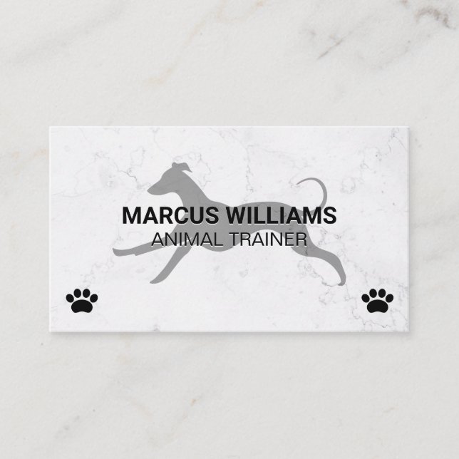 Running Dog | Animal Services Business Card (Front)