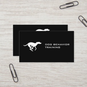Running Dog   Animal Trainer Business Card