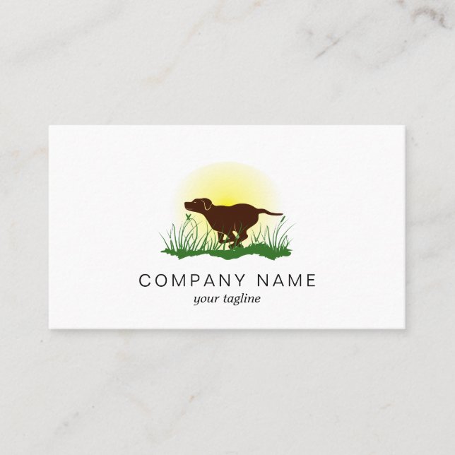 Running Dog Business Card (Front)