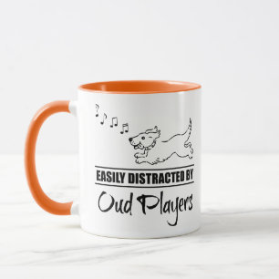 Running Dog Easily Distracted by Oud Players Mug