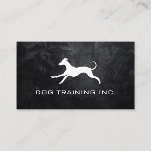 Running Dog Logo   Animal Trainer Business Card