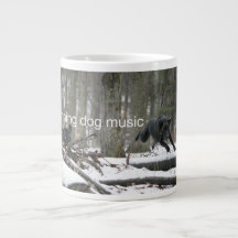 Running Dog Music Jumbo Mug