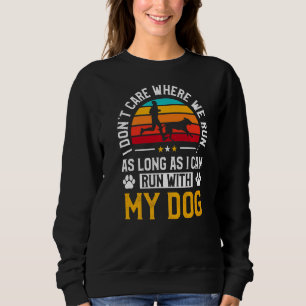 Running Dog Personal Trainer Doggy Sports Runner P Sweatshirt