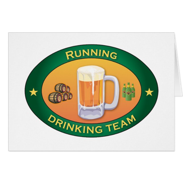 Running Drinking Team (Front Horizontal)