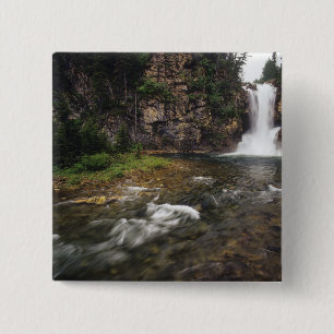Running Eagle Falls aka Trick Falls in the Two 15 Cm Square Badge