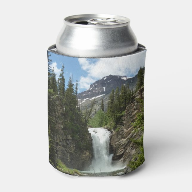 Running Eagle Falls at Glacier National Park Can Cooler (Can Front)