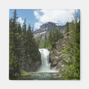 Running Eagle Falls at Glacier National Park Magnet