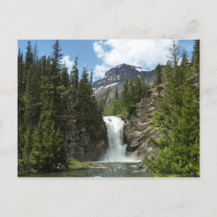 Running Eagle Falls at Glacier National Park Postcard